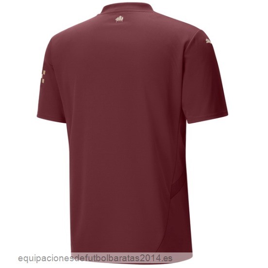 Nuevo Tailandia 3ª Camiseta Manchester City 24/25 Rojo Baratas